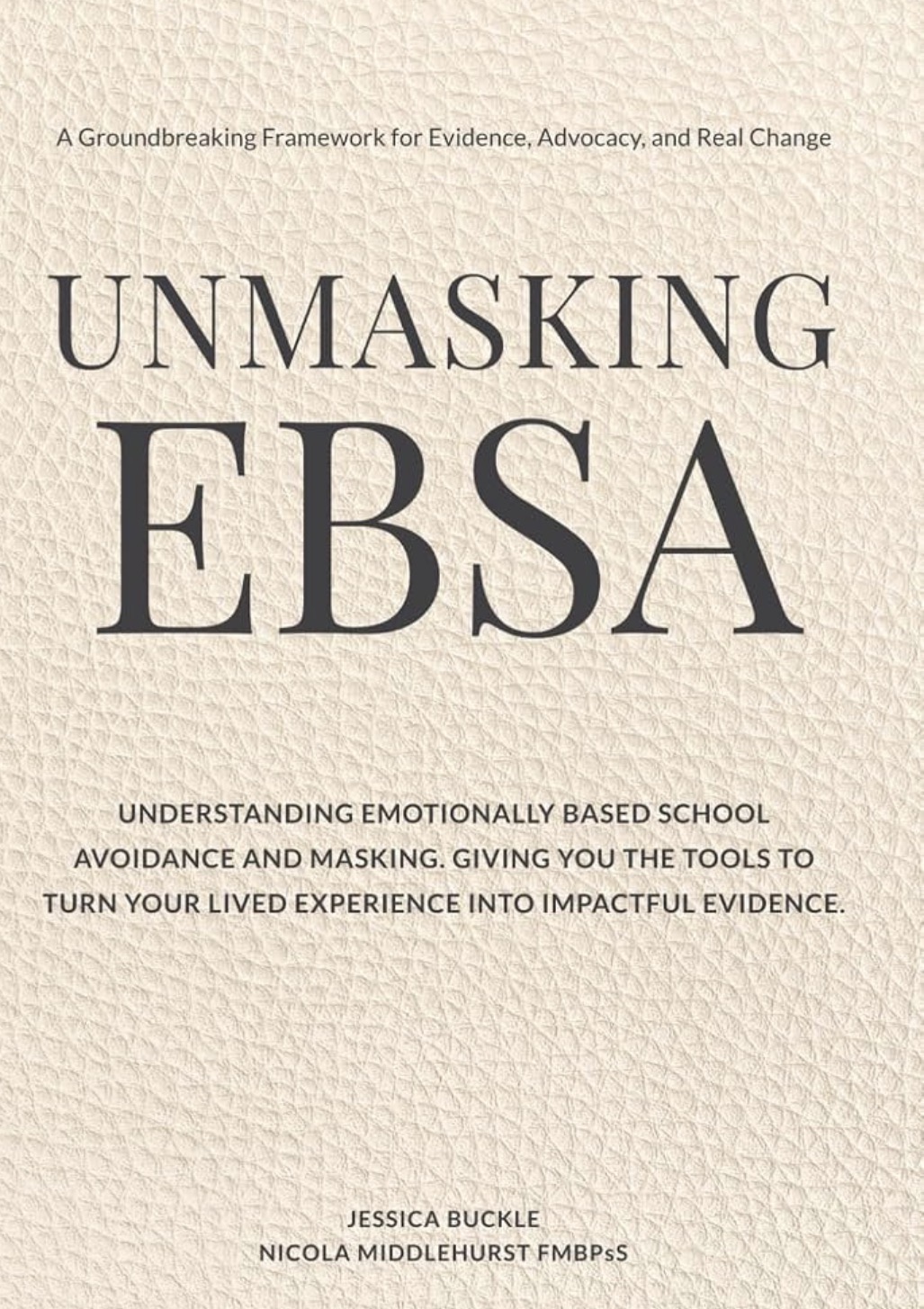 Unmasking EBSA book cover